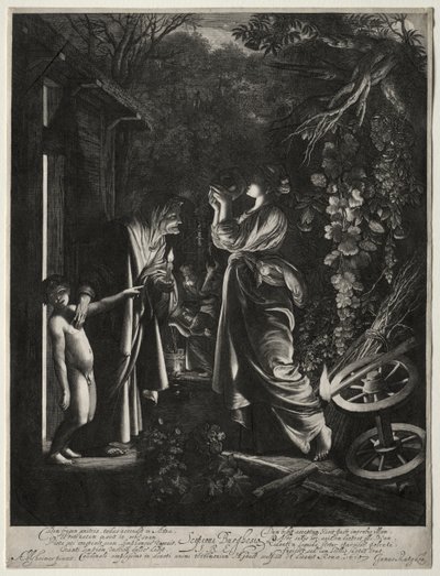 De bespotting van Ceres door Hendrik Goudt
