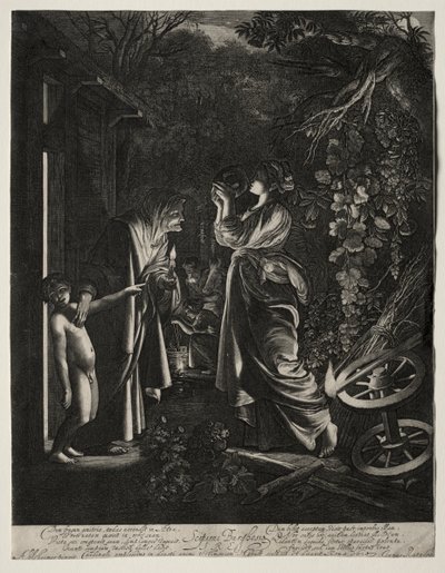 De bespotting van Ceres door Hendrik Goudt
