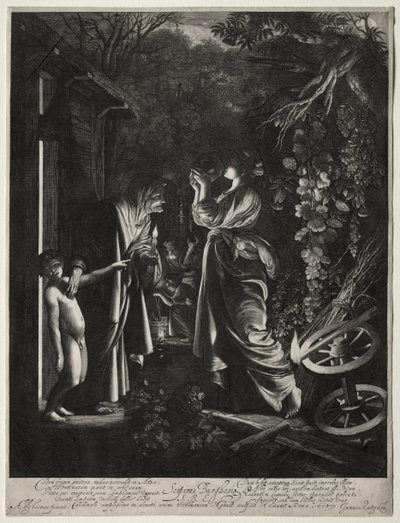 De bespotting van Ceres door Hendrik Goudt