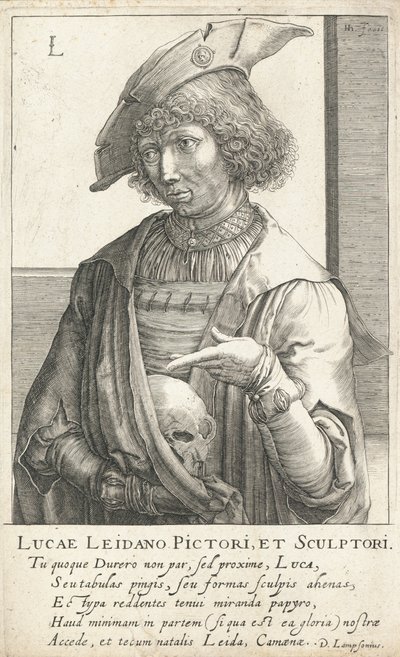 Lucas van Leyden, Nederlandse graveur en schilder door Hendrik I Hondius