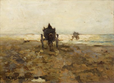 Clammers paardenrit door Hendrik Johannes Weissenbruch