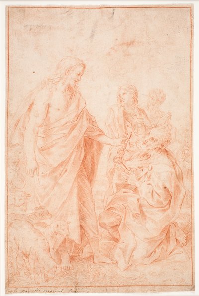 Christus geeft de sleutels aan Sint Petrus door Hendrik Krock