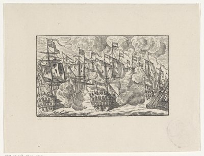 Slag bij de Doggersbank op 5 augustus 1781 door Hendrik Numan
