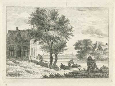 Riviergezicht door Hendrik Roosing