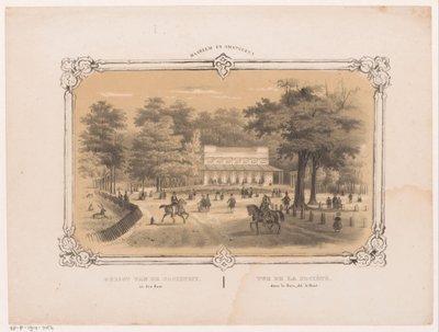 Sociëteit in de Haarlemmerhout in Haarlem door Hendrik Wilhelmus Last
