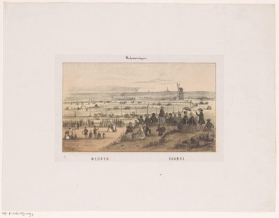 Wedren te Scheveningen op 3 augustus 1846 door Hendrik Wilhelmus Last