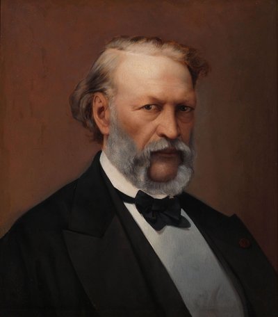 Portret van Hendrik Conscience 1812-1883 door Hendrik de Pondt