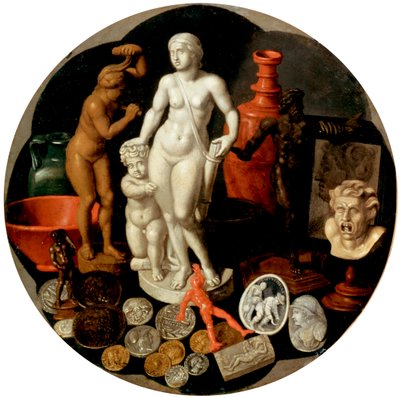 Stilleven met een verzameling curiosa, 17e eeuw door Hendrik the Younger Borcht van der