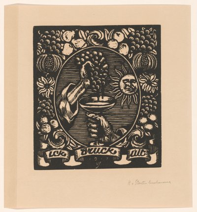Druiven uitknijpen door Hendrik van Straten