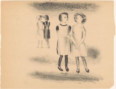 Meisjes op straat door Henk Henriët