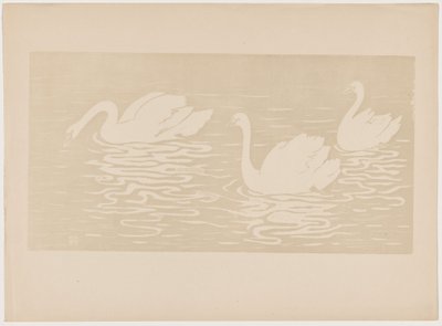 De zwanen door Henri-Charles Guérard