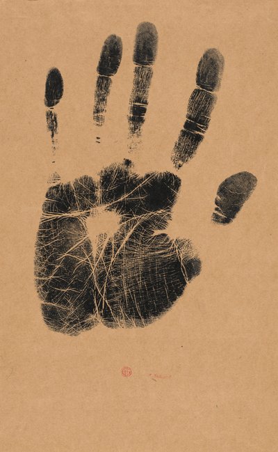 De linkerhand van de kunstenaar door Henri-Charles Guérard