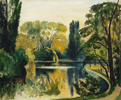 Het meer Saint-James, Bois de Boulogne door Henri Charles Manguin