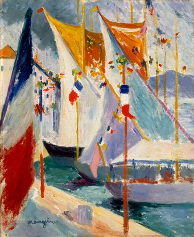 Haven van Saint-Tropez door Henri Charles Manguin