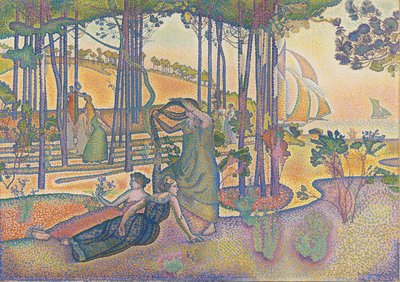 De avondlucht door Henri-Edmond Cross