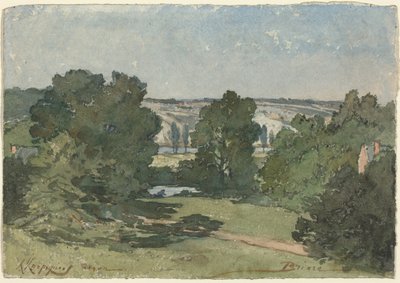 Briare door Henri-Joseph Harpignies