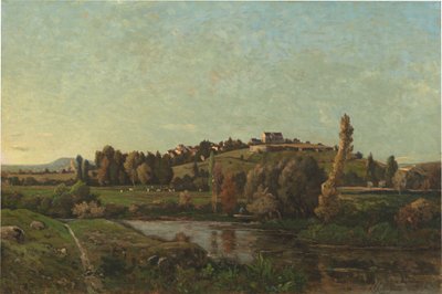 Landschap in Auvergne door Henri-Joseph Harpignies