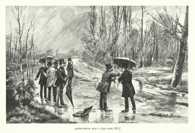 Duel van Saint-Beuve (gravure) door Henri-Louis Dupray