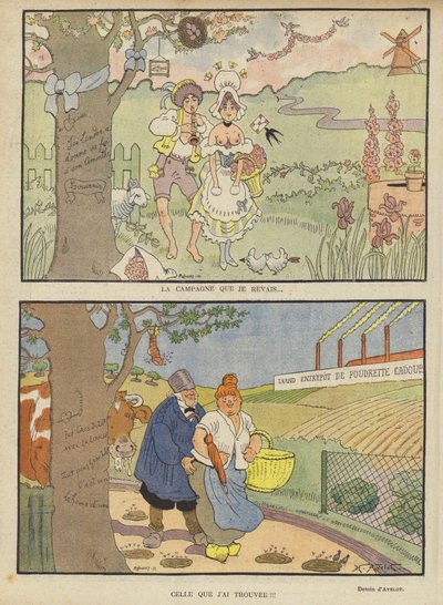 Illustratie voor Le Rire door Henri Avelot