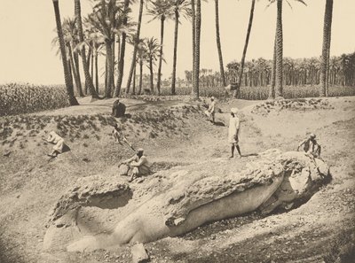 Beeld van Liggende Sesostris (Saqqara) door Henri Béchard