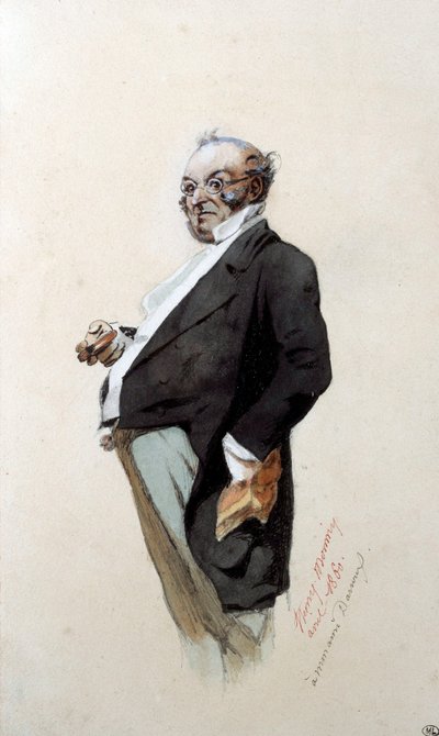 Portret van de auteur in Monsieur Prud