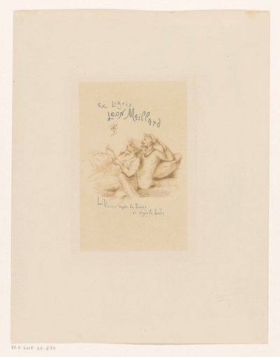 Ex libris van Leon Maillard door Henri Boutet