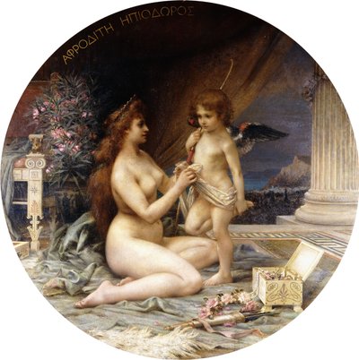 Aphrodite en Eros door Henri Camille Danger