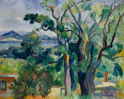 De baai van Saint-Tropez door Henri Charles Manguin