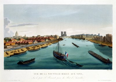 La nouvelle halle aux vins (Bercy), circa 1820 in Vues de Paris door Henri Courvoisier Voisin