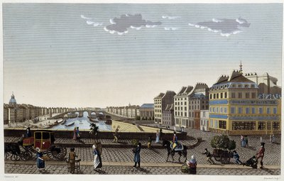 Parijs, de Pont Notre-Dame - in “Vues de Paris” door Courvoisier door Henri Courvoisier Voisin