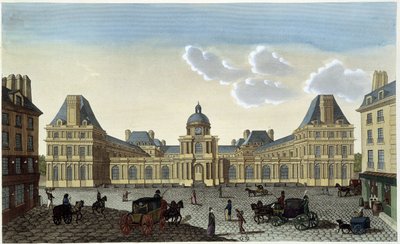 Uitzicht op het Palais du Luxembourg, circa 1820 - in “Vues de Paris” door Courvoisier door Henri Courvoisier Voisin