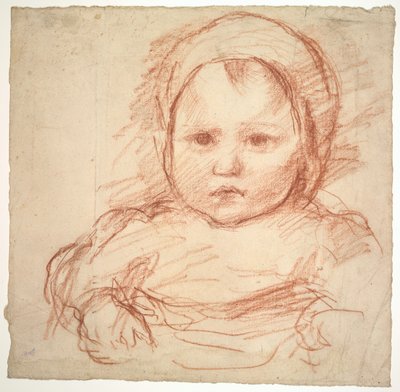 Portret van een Baby door Henri Cros