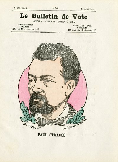 Ballot 2e serie, Satirisch in kleuren: Strauss Paul - Illustratie door Henri Demare door Henri Demare