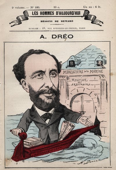 Cartoon van Amaury Dreo 1829-1882 uit 