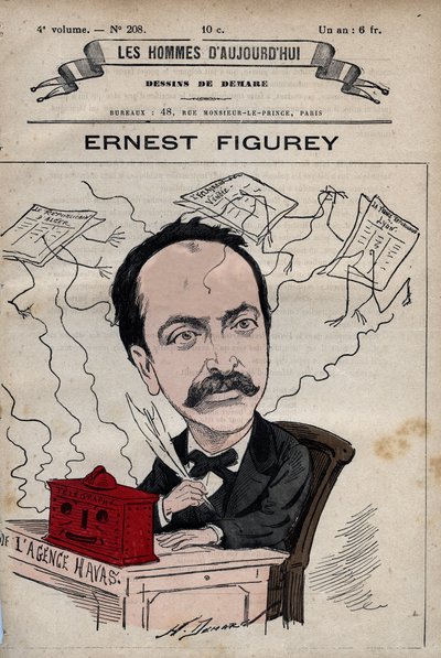 Cartoon van Ernest Figurey (1836-1903) uit 
