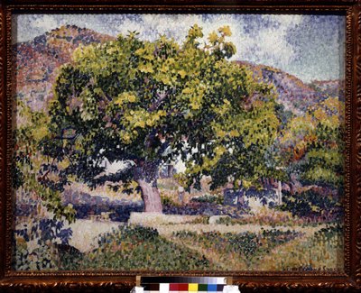 Bij mijn huis door Henri Edmond Cross