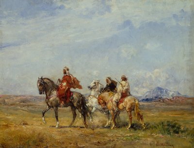 Een Arabische Jachtpartij door Henri Emilien Rousseau