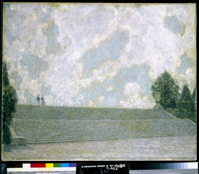 Trappen van het paleis van Versailles door Henri Eugene Augustin Le Sidaner