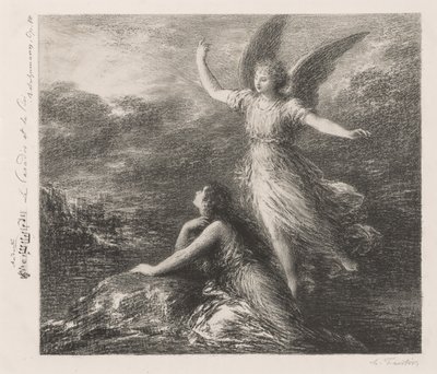 Debuut uit het paradijs en de Peri (tweede plaat) door Henri Fantin-Latour