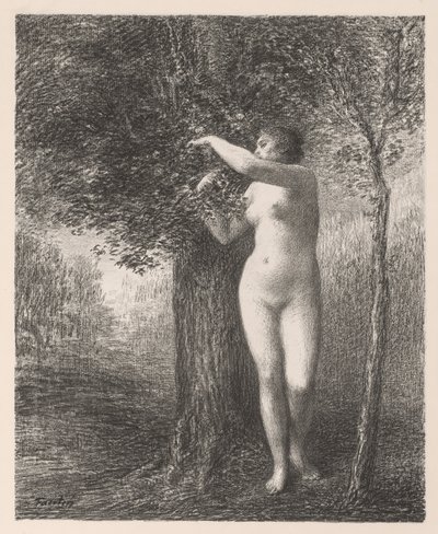 Eva door Henri Fantin-Latour