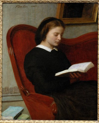 La liseuse - De lezer door Henri Fantin-Latour