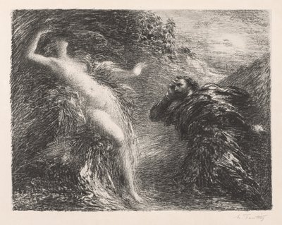 Manfred en Astarté door Henri Fantin-Latour