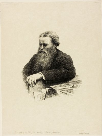 Portret van de kunstenaar Edwin Edwards door Henri Fantin-Latour
