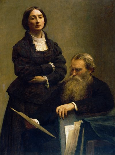 Portret van M. en Mme Edwards door Ignace Henri Jean Fantin Latour