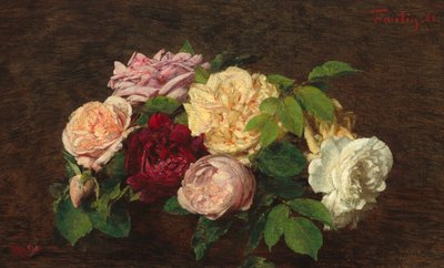 Rozen van Niceon tot Tafel door Henri Fantin-Latour