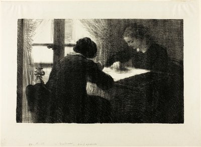 De Borduursters, tweede plaat door Henri Fantin-Latour