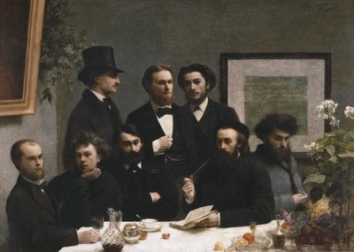 Een hoek van de tafel door Henri Fantin-Latour