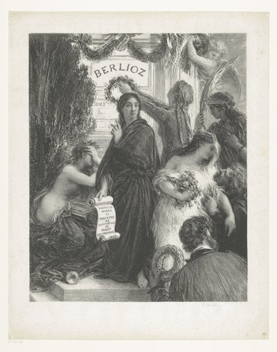 Affiche muziek Hector Berlioz door Ignace Henri Jean Fantin Latour