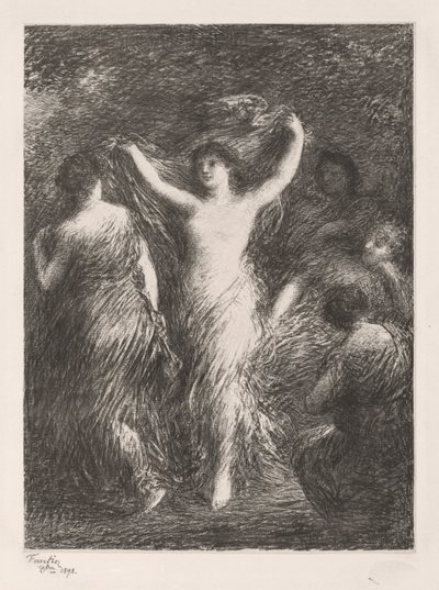 Dansen door Ignace Henri Jean Fantin Latour