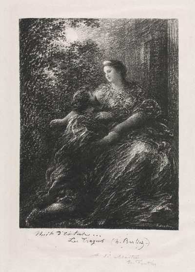 Duet van de Trojanen door Ignace Henri Jean Fantin Latour